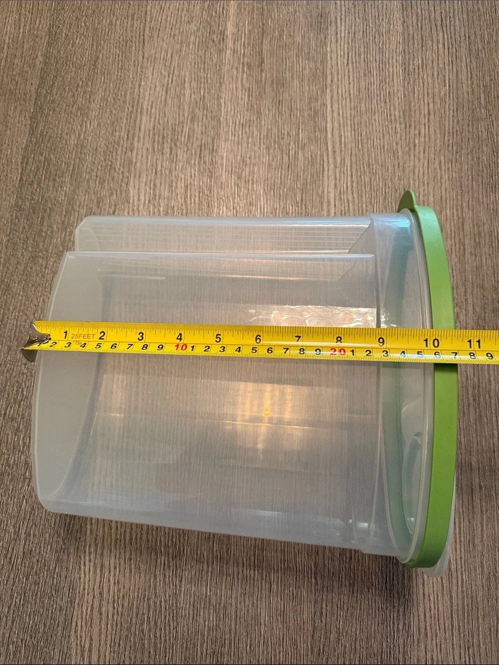Rubbermaid Clear Dry Food Canisters with Green and Blue Flip Lids